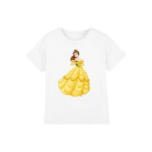 Beauty And The Beast Childrens/Kids Belle Rose T-Shirt / White
